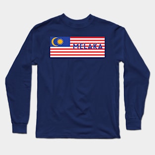 Melaka City in Malaysian Flag Long Sleeve T-Shirt